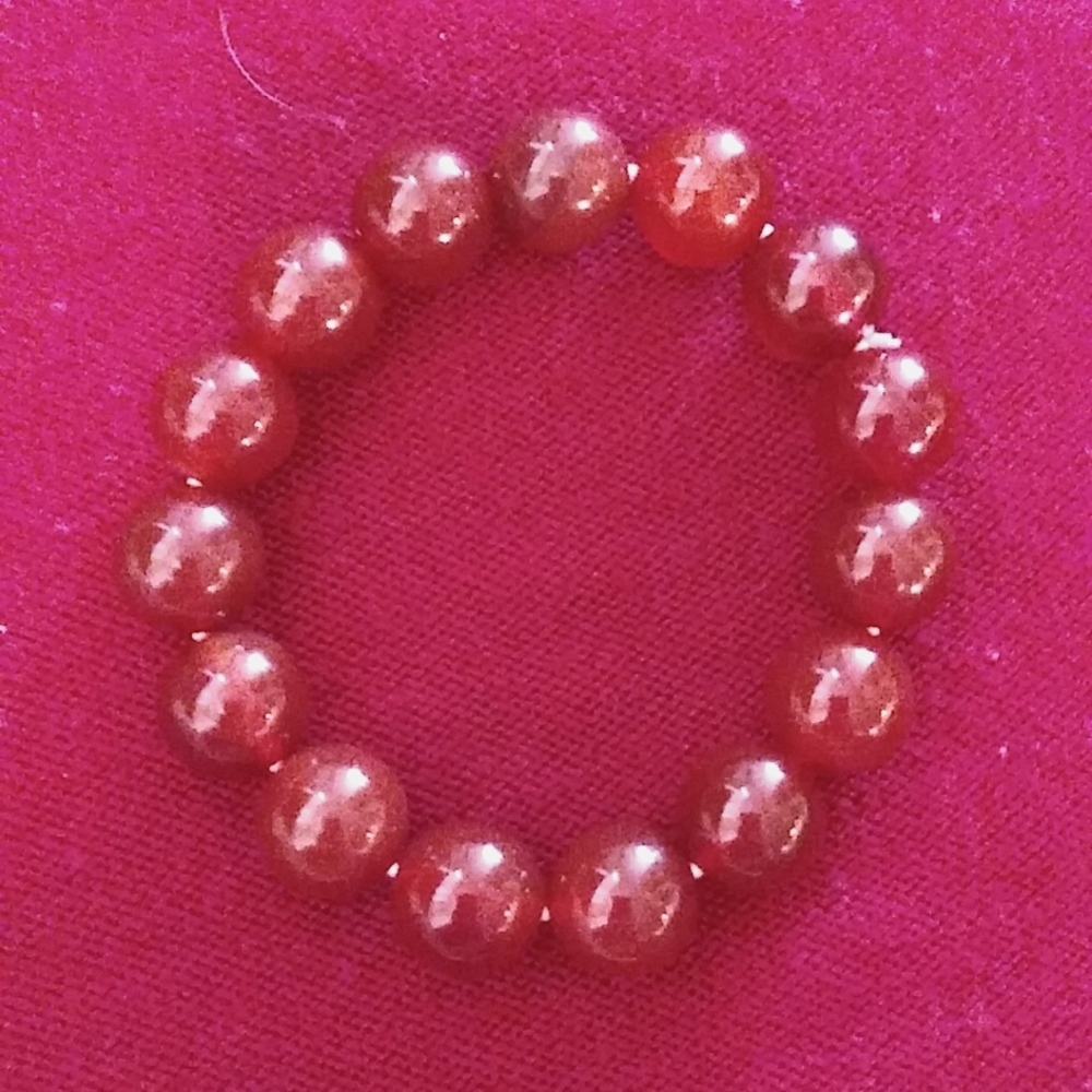 Red Agate Stone Bracelet